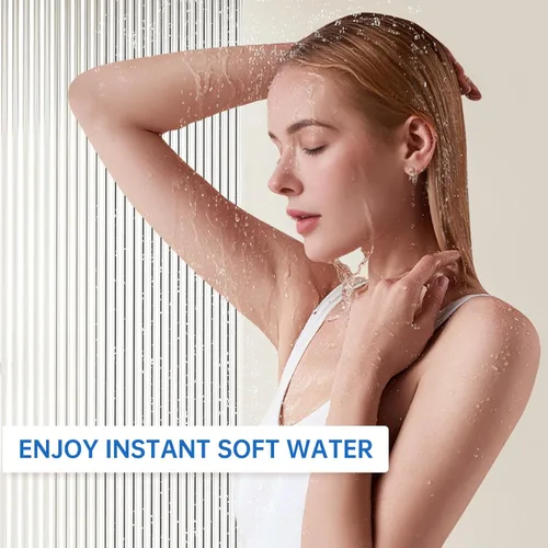Miniatura 6 de Paquete de 6 cartuchos de repuesto para filtro de ducha, cabezal de filtro de ducha de 20 etapas para agua dura, universalmente compatible