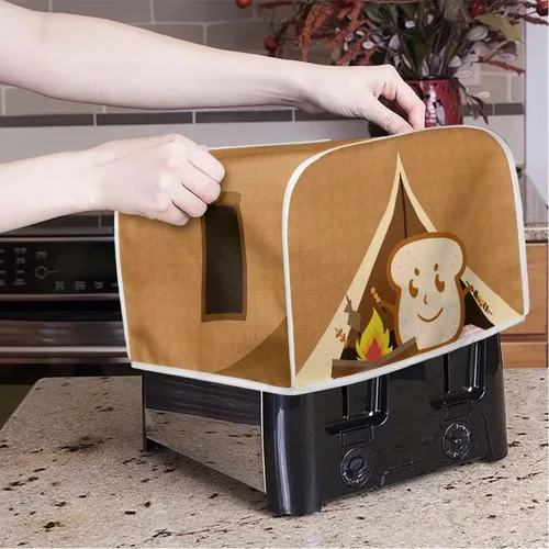 Miniatura 3 de DISNIMO Cubierta para tostadora de 2 rebanadas, tostadora de pan, cubierta a prueba de polvo, cubierta lavable para electrodomésticos pequeños