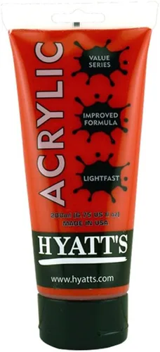 Miniatura 83 de Hyatt's Alizarine - Pintura acrílica carmesí Tubo de pintura acrílica de 2.5 fl oz de grado artístico Secado rápido y pintura no tóxica