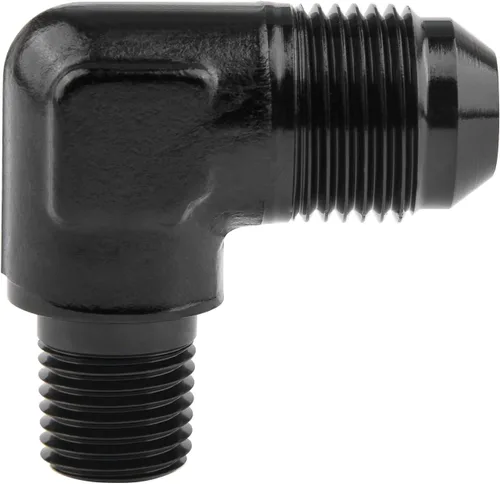 Miniatura 22 de EVIL ENERGY Adaptador de ajuste de 6AN a 3/8" NPT macho de 90 grados, aluminio