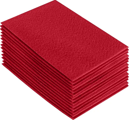 Miniatura 211 de FabricLA Hojas de fieltro acrílico para manualidades, cuadrados de fieltro precortados suaves de 4 x 4 pulgadas (3.9 in x 3.9 in), utiliza hojas