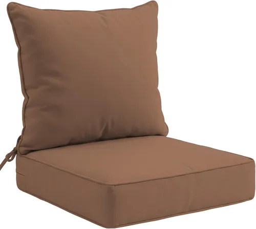 Miniatura 40 de EAGLE PEAK Juego de cojín para asiento profundo de patio al aire libre, 25 x 25 x 5 pulgadas, cojín de respaldo para silla de 2 piezas, juego de 2