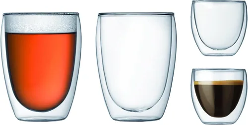 Miniatura 7 de Set de dos Bodum Pavina de 2.5 onzas, con vidrio doble, extra pequeños., Empaque original, Transparente