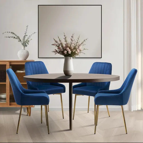 Miniatura 5 de Sillas de comedor de terciopelo, sillas de terciopelo, silla de cocina, silla de comedor, sillas de comedor, silla de comedor, con patas de metal