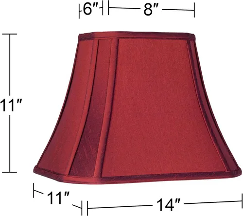 Miniatura 4 de Springcrest - Pantalla para lámpara de esquina, color rojo carmesí