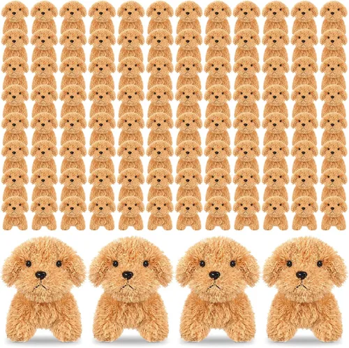 Miniatura 13 de Sosation 20 piezas de 4.72 pulgadas Mini cachorro de peluche adoptar un cachorro de perros pequeños empujadores pequeños regalos de fiesta