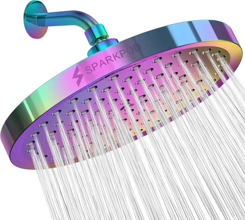Miniatura 24 de SparkPod Cabezal de regadera – Lluvia de alta presión – Diseño de lujo de calidad premium – Instalación en 1 minuto – Reemplazo ajustable de fácil