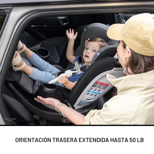 Miniatura 7 de Asiento de automóvil rotativo todo en uno Evenflo Gold Revolve360 Extend con SensorSafe (Negro Onyx)