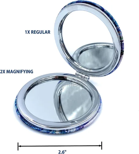 Miniatura 5 de Espejo de Mano Compacto a Granel Espejos Compactos para Bolsos Conjunto Plegable para Lápices de Labios Tamaño de Bolsillo Espejo de Mano Plegable