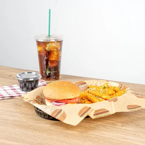 Miniatura 7 de Restaurantware Cestas de comida rápida de 10.5 x 7.3 x 1.5 pulgadas, 10 cestas ovaladas para delicatessen, aptas para microondas, lavavajillas