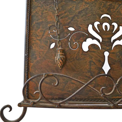 Miniatura 6 de Soporte de metal antiguo para libros de cocina, libro de recetas y soporte para iPad, caballete de libro de cocina con cadenas pesadas para regalo