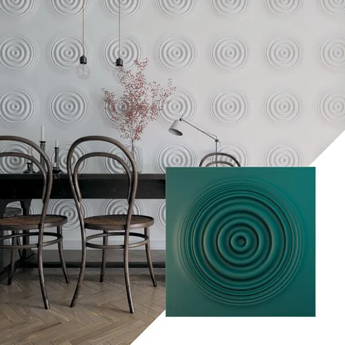 Miniatura 29 de Ekena Millwork 19 5/8 pulgadas de ancho x 19 5/8 pulgadas de alto, Shallow EnduraWall Panel decorativo de pared 3D, carbón