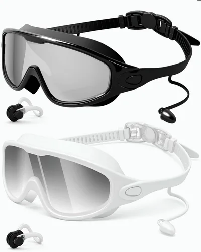 Miniatura 8 de Swim Goggles 2 Pack, Wide View Anti Fog&UV Swimming Goggles for Audlt, No Leaking Swim Glasses for Men Women Kids
