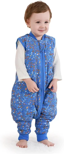 Mosebears Cotton Toddler Sleep Sack with Feet 2.5 TOG Ultra Soft Toddler Sleeping Sack Baby Sleep Bag Walker Wearable Blanket