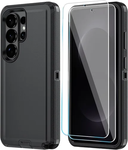 Miniatura 24 de ONOLA Funda compatible con Samsung Galaxy S24 Ultra con protector de pantalla HD, resistente a los golpes y a las caídas, funda de 3 capas