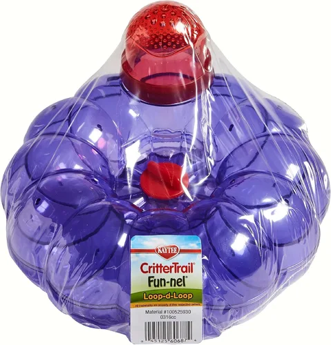 Miniatura 11 de Kaytee CritterTrail Fun-nel - Tubos cruzados de 4 vías para hábitat para animales pequeños