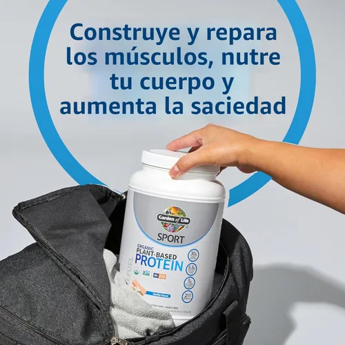 Miniatura 2 de Garden Of Life Sport - Proteína orgánica de base vegetal – BCAA Amino ácido, proteína en polvo, 0658010119436, Lata, 1
