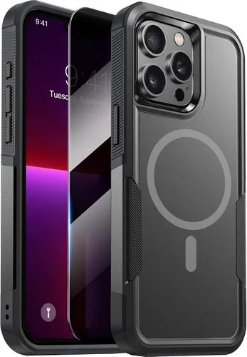 Miniatura 75 de Diaclara Funda diseñada para iPhone 12 Pro Max, [con protector de pantalla de privacidad] [antiespía] [protección contra caídas de grado militar]