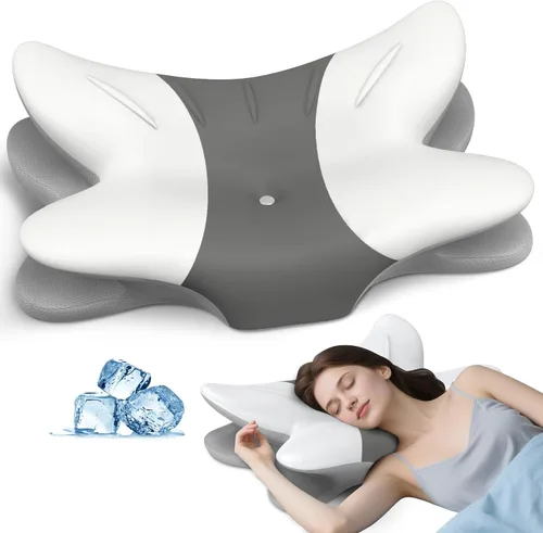 Miniatura 8 de Almohada Cervical para Alivio del Dolor de Cuello, Almohada Ergonómica para Dormir de Lado, Almohadas Ortopédicas de Espuma Viscoelástica