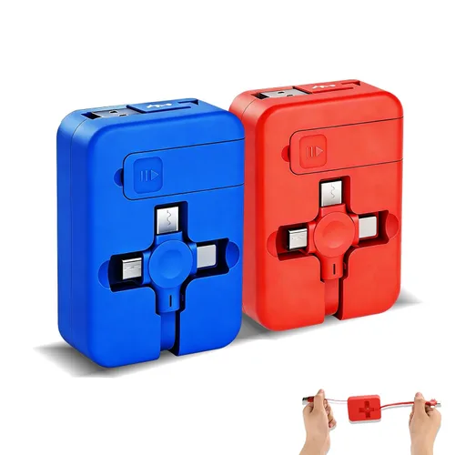 Miniatura 8 de Gartmost 6 unidades 3 en 1 retráctiles múltiples cargadores rápidos Cable a granel (3.28 pies) con USB C/Micro USB/L y soporte para teléfono