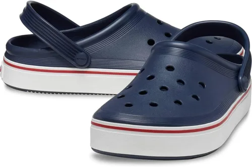 Miniatura 4 de Crocs Zuecos unisex para adultos con plataforma fuera de la cancha Azul marino