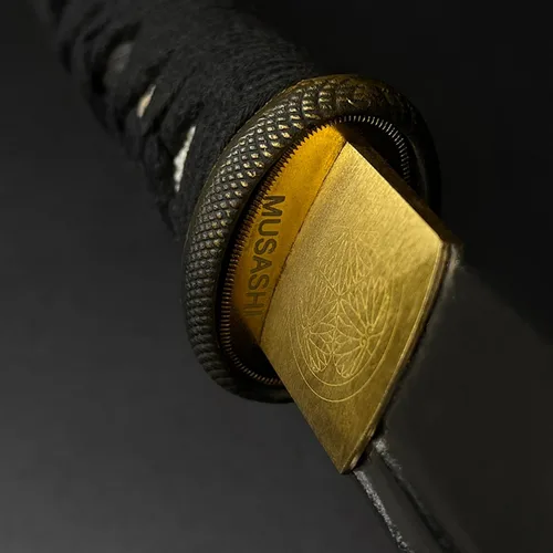 Miniatura 4 de Musashi - Cortador rápido de bambú ligero Katana de arcilla real templada 1060 hoja de acero al carbono Samurai Sword Katana