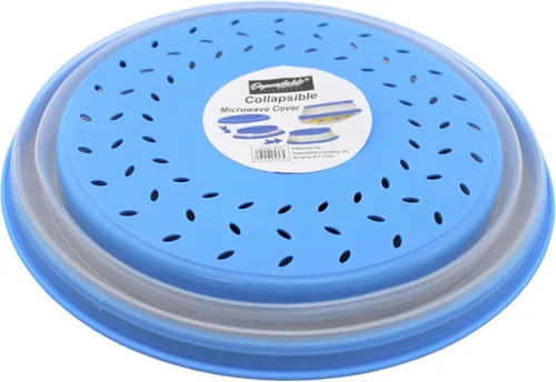 Miniatura 2 de Dependable Industries' 2 en 1 plegable cubierta protectora contra salpicaduras de microondas y colador de lavado de verduras: lo último en cocina