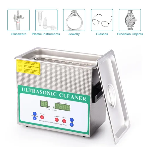 Miniatura 5 de stonylab Máquina de limpieza ultrasónica, dispositivo profesional multiusos de lavado ultrasónico de acero inoxidable con temporizador de pantalla