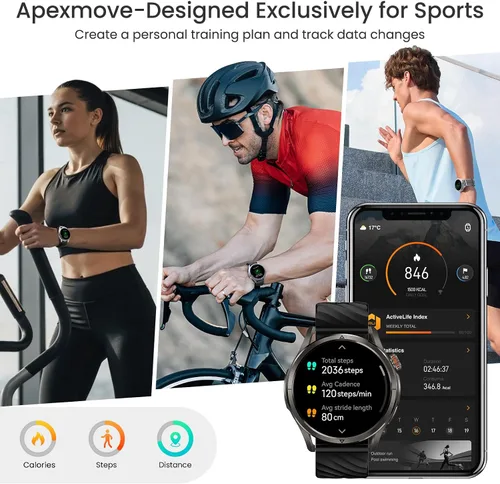 Miniatura 5 de KOSPET Magic R10 - Reloj inteligente GPS para hombres, cuerpo de acero inoxidable, batería de 50 días, impermeable 5ATM, 180 modos deportivos