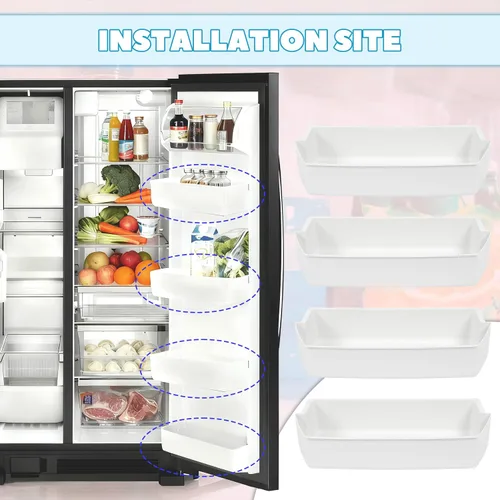 Miniatura 2 de Kojem 2187172 - Estante de repuesto para puerta de refrigerador, compatible con la mayoría de los modelos Roper, Kitchenaid, Kirkland y Whirlpool 4