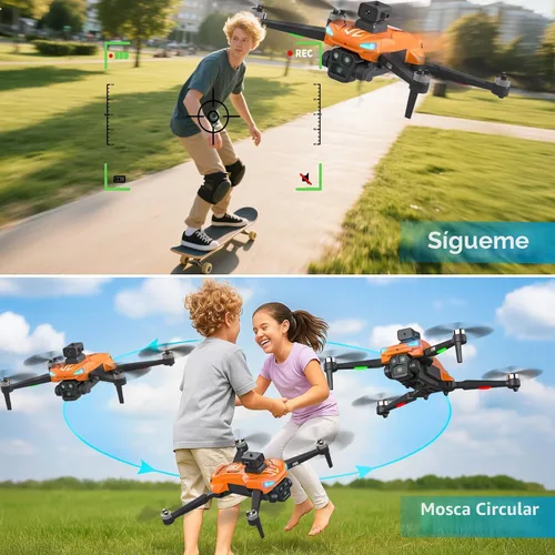 Miniatura 6 de Dron GPS con cámara 4K para adultos, pantalla de control remoto de 4.5", retorno automático, evitación automática de obstáculos, 22 minutos