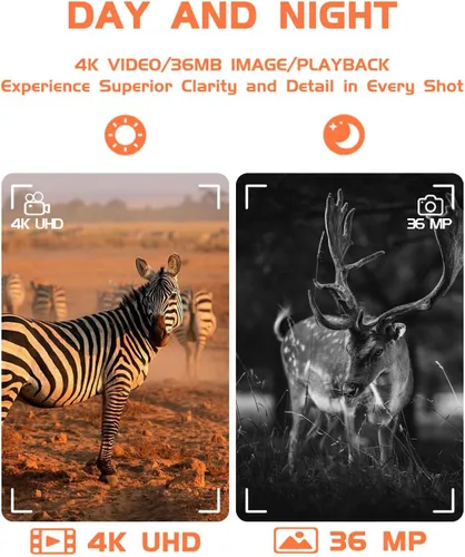 Miniatura 3 de Gafas de visión nocturna, prismáticos de visión nocturna 4K para adultos, pantalla HD de 3.2 pulgadas, tarjeta de 32 GB, zoom 8X para fotos
