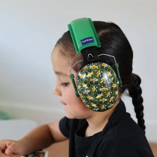 Miniatura 5 de 130 Edición Color Sólido, Orejeras de Protección Auditiva para Niños, Protección Auditiva para Niños, Talla Única para 3-16 Años Patrón de camiones