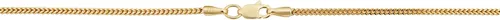 Miniatura 3 de Collar de cadena Franco de oro amarillo de 14 quilates de 0.059in para hombres y mujeres (18, 20, 22, 24, 26 o 30 pulgadas)
