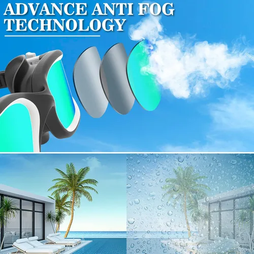 Miniatura 6 de WIN.MAX - Goggles de natación polarizados, antivaho, antirrayos ultravioleta, sin filtraciones y con visión clara para hombres, mujeres, adultos