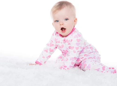 Miniatura 5 de Lamaze - Ropa de dormir para bebé y niña, algodón natural, con cierre de cremallera, 2