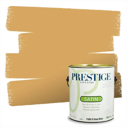 Miniatura 17 de PRESTIGE Paints Exterior Paint and Primer In One, 1-Gallon, Satin, Comparable Match of Benjamin Moore* Royal Linen* 931BM-PCM