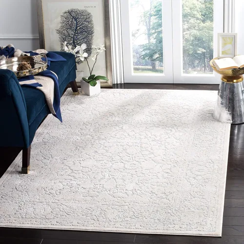 Miniatura 23 de SAFAVIEH Alfombra 8x10 - Colección Reflection - Grande - Gris Claro y Crema, Sin Desprendimiento y Fácil Limpieza, Ideal para Sala de Estar, Gris