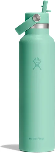 Miniatura 34 de Hydro Flask Botella de agua – Acero inoxidable aislado – Tapa flexible con pajita de boca estándar, antiderrames, a prueba de fugas y recargable