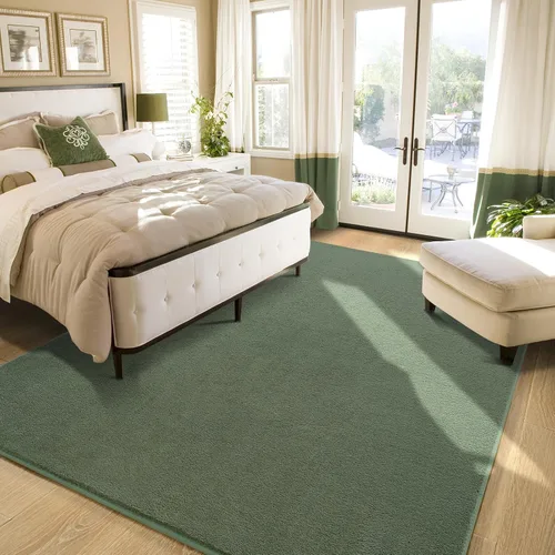 Miniatura 49 de Amearea Alfombras modernas para dormitorio, sala de estar, alfombra de espuma viscoelástica gruesa de 4 x 6 pies, alfombra de espuma viscoelástica