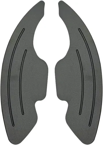 Miniatura 2 de SANRILY Fundas de aluminio negro para palanca de cambios de volante para Infiniti Q50 QX50 Q60 Coupé 2019 y para Nissan Skyline GT Rogue 2021 2022