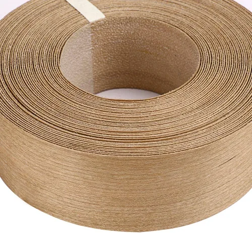 Miniatura 2 de Skelang Cherry - Rollo de 2" x 50' de chapa de madera para borde, sin planchar, con adhesivo termofusible, cinta de madera flexible