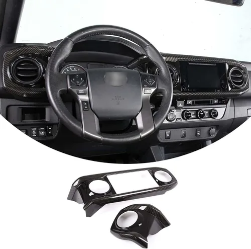 Miniatura 20 de Adhesivos para tablero, consola central para automóvil, de plástico ABS, para apariencia de interior, para Toyota Tacoma 2016 2017 2018 2019 2020