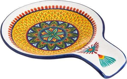 Miniatura 12 de Bico Margret's Garden Soporte de cuchara para estufa, soporte de cuchara de cerámica para encimera de cocina, fácil de limpiar, soporte de cuchara