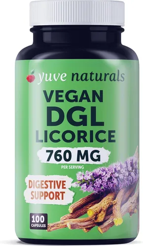Miniatura 7 de Comprimidos masticables de regaliz DGL ultra puros 4000 mg - Alivio estomacal, intestinal y intestinal - Fórmula de reflujo ácido natural - Extracto