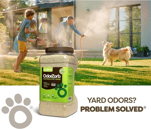 Miniatura 4 de ZeoFill Eliminador de olores de orina de perro para patios y césped artificial, absorbe y neutraliza los olores de mascotas en césped, césped
