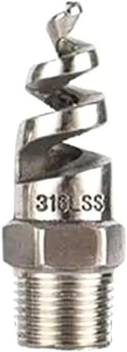 Miniatura 7 de Boquilla de chorro espiral de cono completo macho de rosca macho de acero inoxidable para riego de césped de jardín, 1/2 pulgada