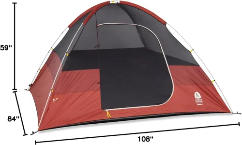 Miniatura 9 de Sierra Designs Alpenglow - Tienda de campaña para acampar construida con tecnología Twilight para bloquear el 98% de los rayos solares, fácil