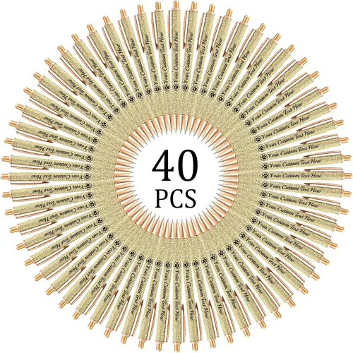 Miniatura 77 de Hasta 100 bolígrafos personalizados con nombre a granel, bolígrafo con purpurina de impresión personalizada, grabado gratis, texto con logotipo