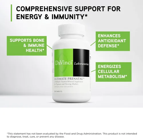Miniatura 3 de DaVinci Labs Ultimate Prenatal - Suplemento nutricional para mujeres embarazadas y madres lactantes para apoyar el embarazo saludable